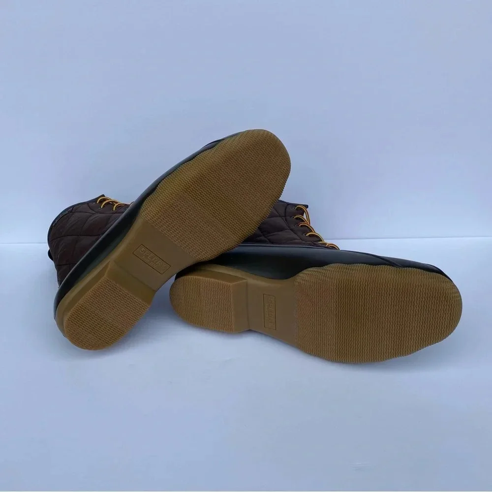 Sperry‎ Men Top Sider Saltwater Nylon Brown Duck Boots quilted size 11